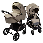 Коляска 2 в 1 Amarobaby Genius бежевый 01